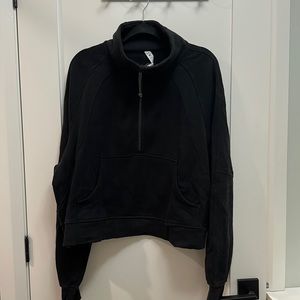 Lululemon Scuba Oversized Funnel Neck Half Zip - Black XL/XXL
